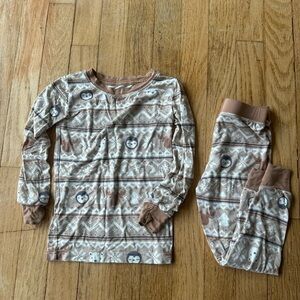 Little Sleepies Winter Wonderland Animals Neutral Pajamas 2T Long Sleeve/Pants